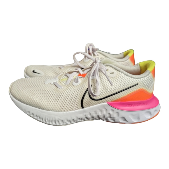 EUC Nike Renew White/Neon - Picture 2 of 5